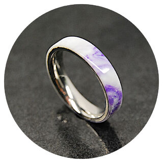 Purple Haze Acrylic Ring - Size 11